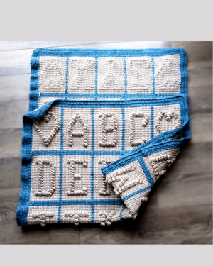 Alphabet baby discount blanket knitting pattern